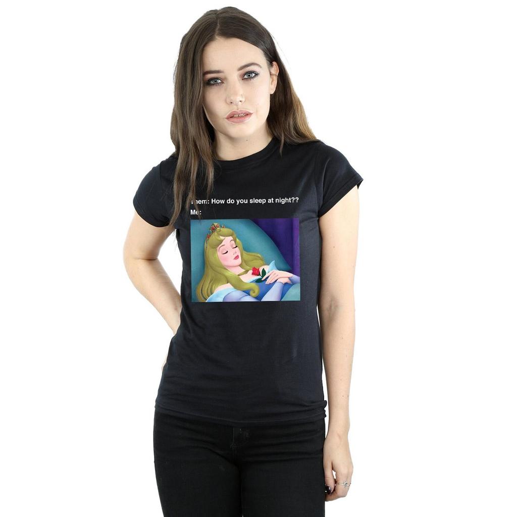 Disney Womens/Ladies Sleeping Beauty Meme Cotton T-Shirt