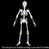 32 см светящийся скелет тела страшная игрушка на Хэллоуин дом с привидениями хитрый реквизит