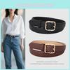 Geometric Pu Leather Ladies Belt With Alloy Buckle For Fashion Casual Wear