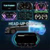 4,5-дюймовый автомобильный OBD2 HUD GPS-дисплей с ЖК-дисплеем, детектор наклона, измеритель наклона