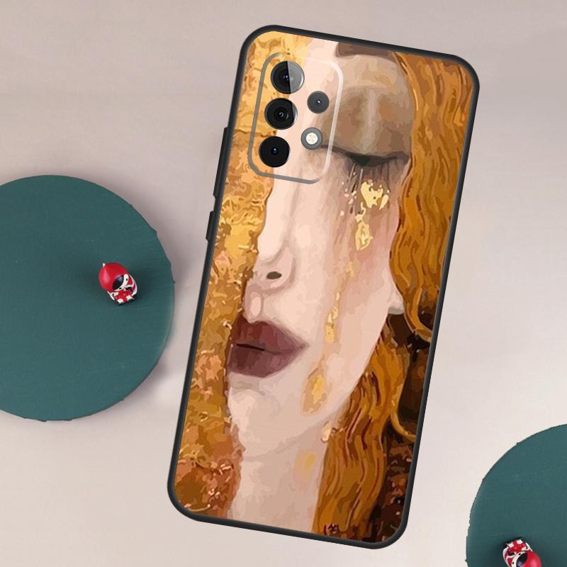 Густав Климт Абстрактная картина Чехол Для Samsung Galaxy A13 A23 A33 A53 A73 A12 A22 A32 A52 A52S A04S A50 A51 A71 Чехол