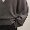 LESS 2025 Winter V-Neck H-Type Long Sleeve Knit Sweater