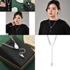 Elegant Water Drop Crystal Chain Necklace For Women Versatile Stylish Jewelry Piece
