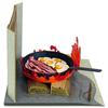 Sankei Studio Ghibli mini Howl's Moving Castle Calcifer & Bacon Egg Papercraft Model MP07-33.