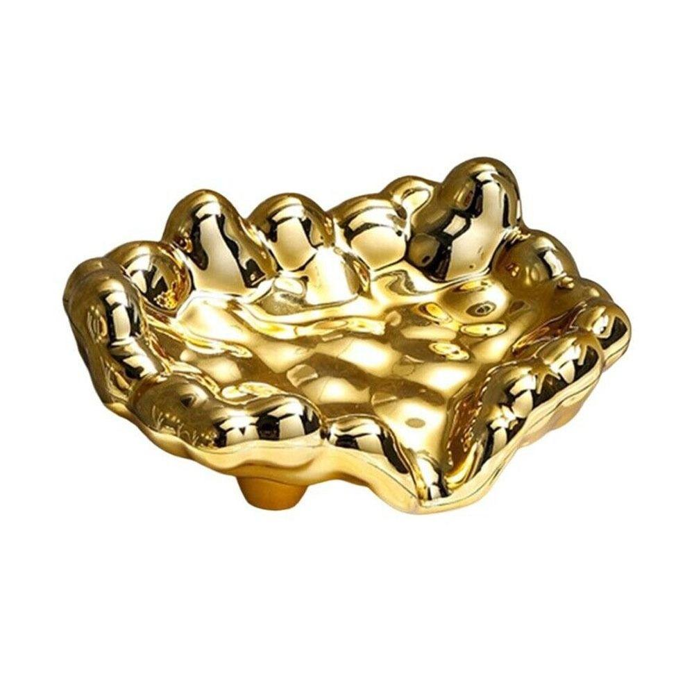 Золотая/серебряная мыльница, наклонная дизайнерская мыльница, высококачественный держатель для мыла