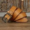 Fashion All-match Genuine Leather Leather Belt Men's Pin Buckle Simple Casual Belt Retro Belt Men's Belt