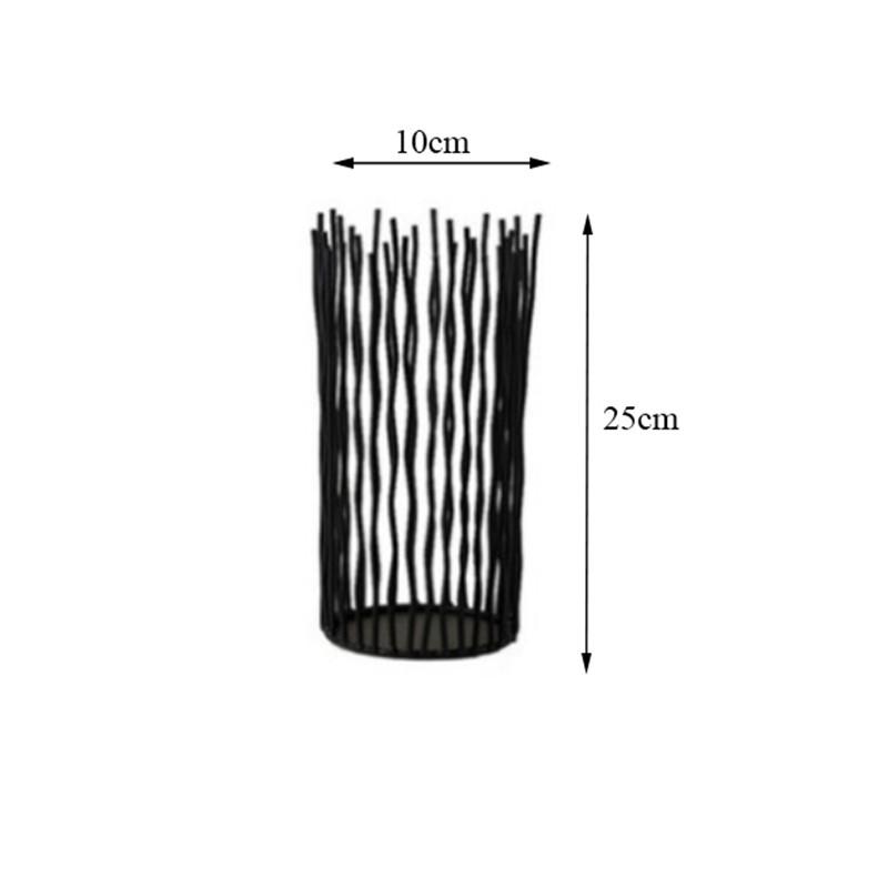 Black Bohemian Geometric Metal Candle Holder Hollow Candlestick Morocco Romantic Tealight Holder Party Wedding Decoration