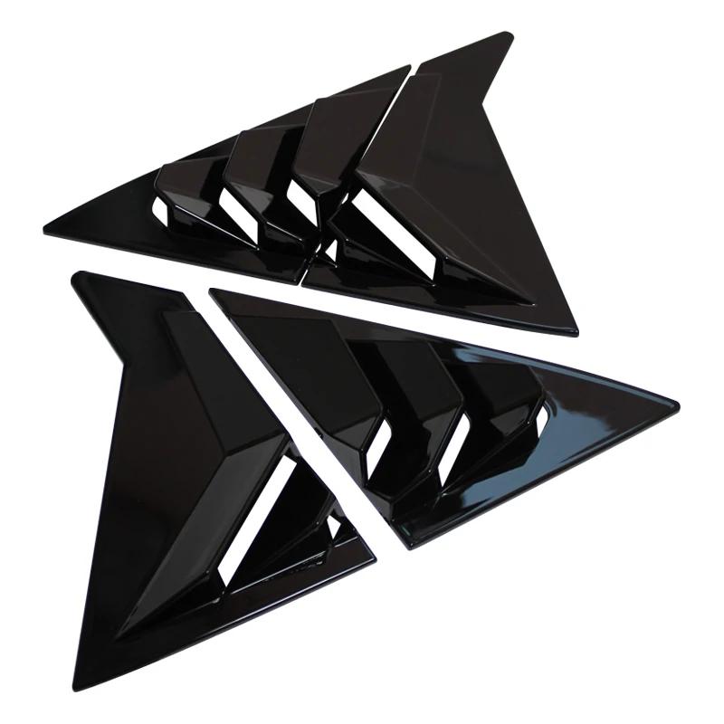 Fit For Hyundai Elantra Avante Sedan 2011-2015 2Pcs Car Rear Window Side Vent Shutter Louver Cover Trim Exterior Accessories