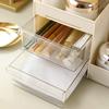 Прозрачный ящик для косметики в стиле ящика, большая вместимость, многоцелевой органайзер для косметики, туалетный столик, настольный ящик для хранения