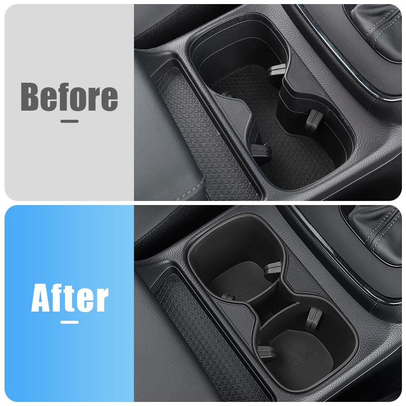 For Honda CR-V 2024 2025 CRV 6th Gen Hybrid TPE Car Center Console Storage Box Water Cup Holder Container Organizer Tray