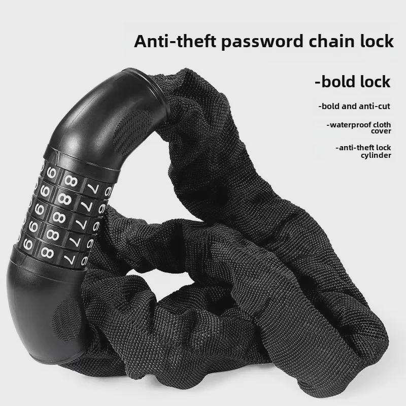 Anti-Theft Electric Vehicle Chain Lock for Motorcycles and Bicycles