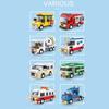 City Series Building Blocks School Bus Camper Model Truck Ambulance Bricks Children Educational Assembly Toy Boy