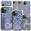 Чехол для телефона с узором марокканской плитки для iPhone 17 Air 16 Coque 15 14 12 13 PLUS 11 PRO MAX Задняя крышка Fundas Shell