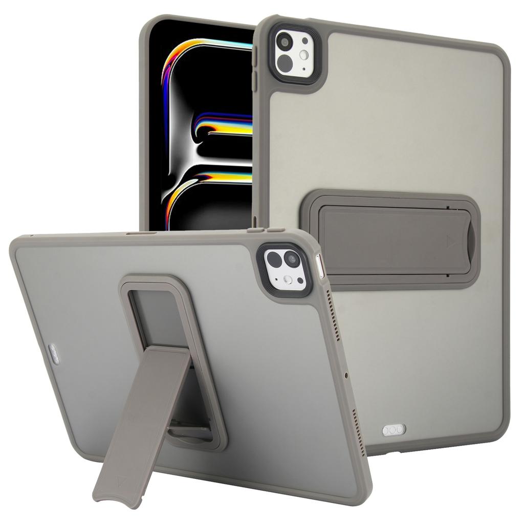 For iPad Pro 11 (2024) Tablet Case with Kickstand TPU+PC Skin-Touch Cover