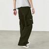 Мужские комбинезоны, повседневные брюки с несколькими карманами и завязками, походные брюки, хлопковые саржевые брюки