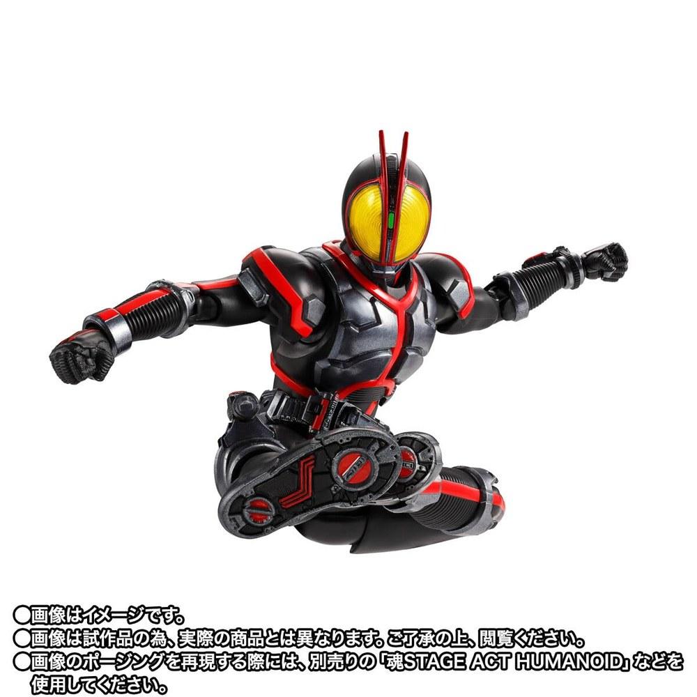 Tamashii Nations S.H.Figuarts Камен Райдер Файз Ночная Расцветка Вер.. ПВХ и АБС Подвижная Фигурка Прибл.. 145мм