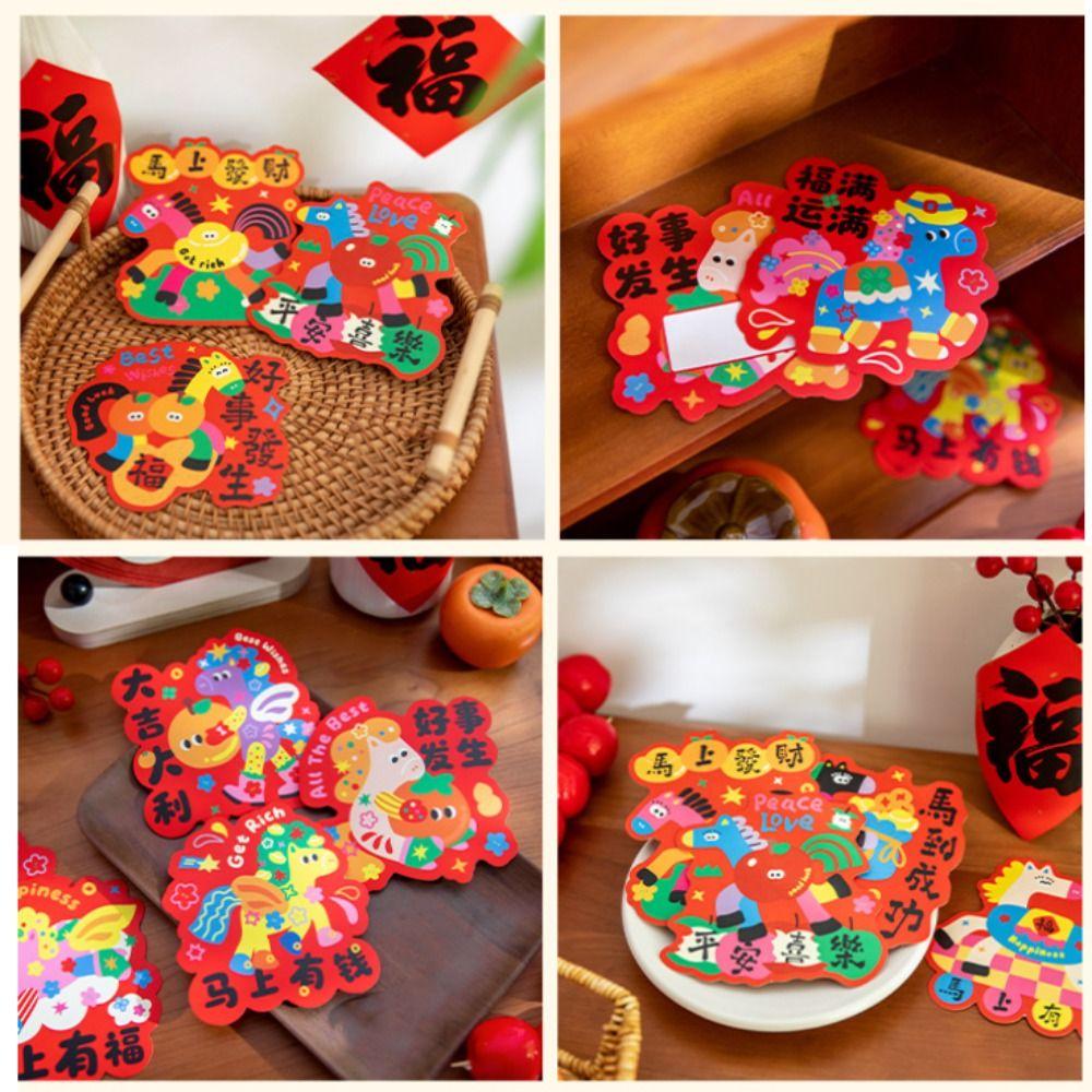 30pcs Anniversary Scratch-off Cards Cartoon Surprise Lucky Cards Cute Vouchers Tickets Decoration