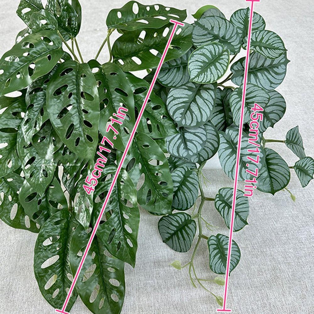 Высота 45 см. Искусственные листья таро. Зеленая черепаха. Листья. Креативная стена из растений.