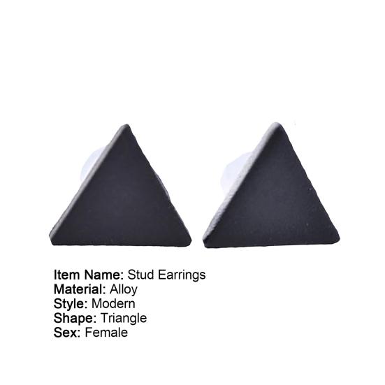 1 пара треугольных украшений для ушей в стиле панк, простой треугольник