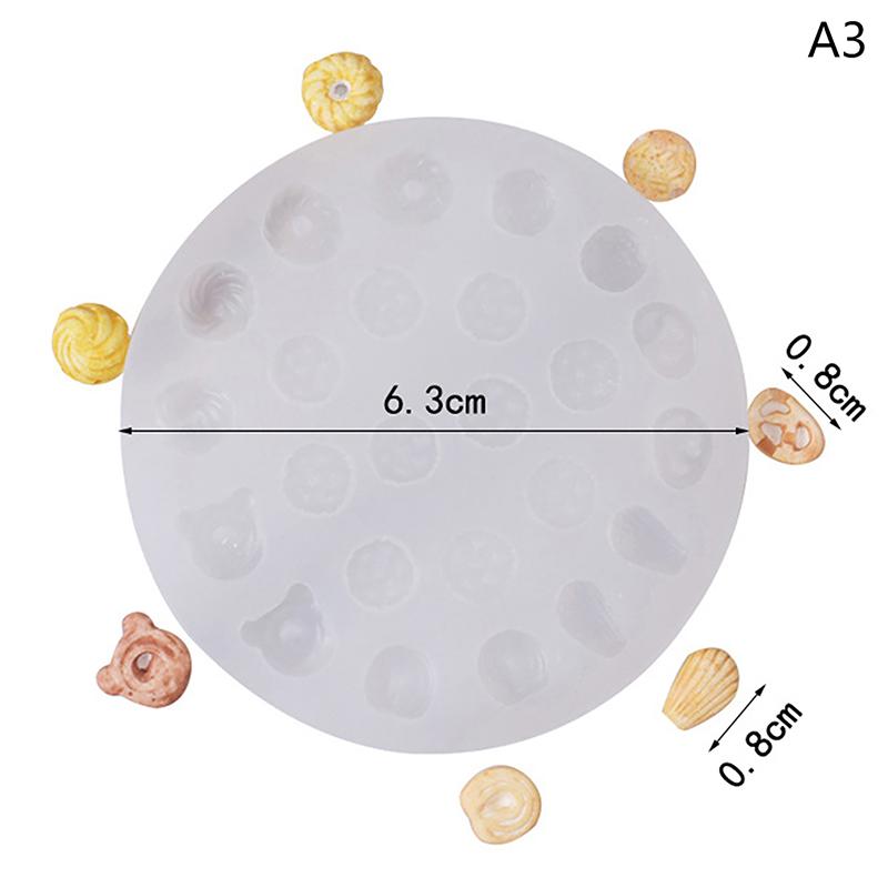 Мини-хлеб, бисквит, торт, силиконовая форма для глиняной еды, форма для самостоятельной кухни, аксессуары из смолы для игрушечного кукольного домика, миниатюрные аксессуары