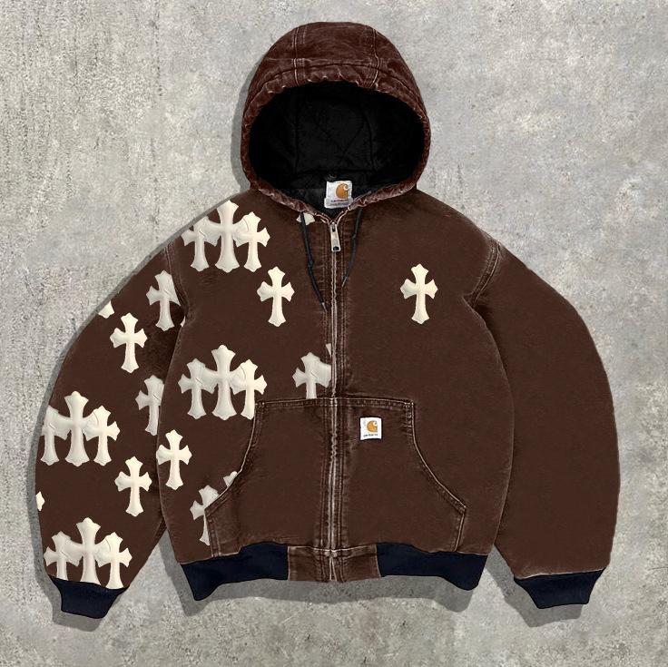 Мужская толстовка с капюшоном и принтом, европейский и американский тренд, пуловер