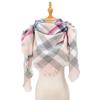 Spring Autumn Winter Shawl Ladies Plaid Triangle Scarf