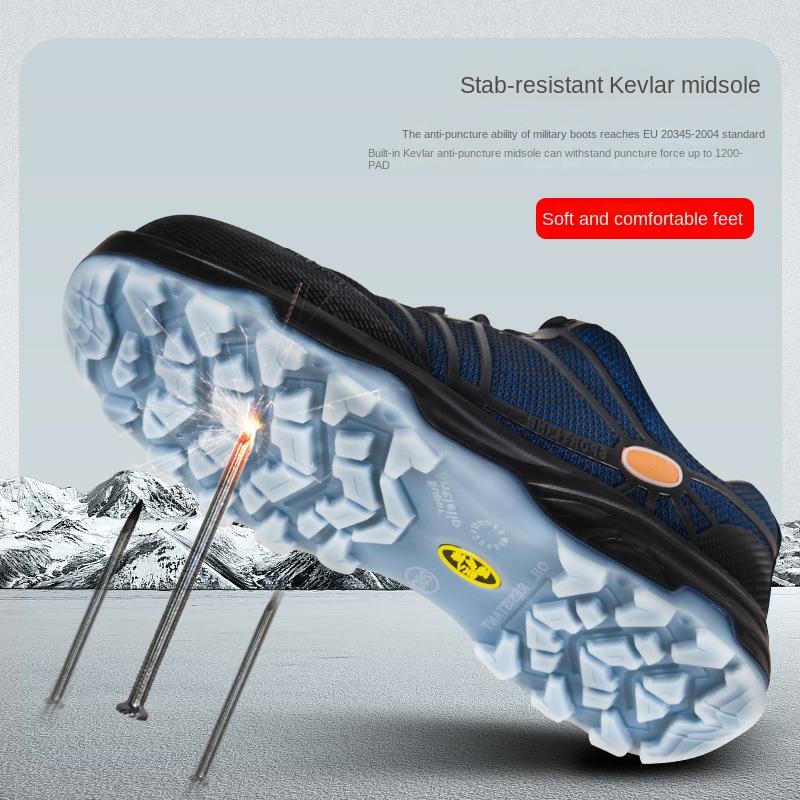 Labor Insurance Shoes, Smash-proof, Puncture-proof, Non-slip, Deodorant and Wear-resistant Shoes, Insulated 6KV Electrical Insulated Shoes