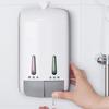 Soap Dispenser 400ml*2 Dual Compartment Large Capacity Inner Liner Easy Refill Visual Design Soap