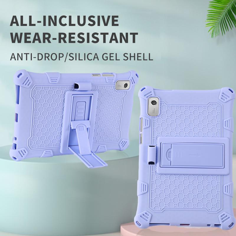 For Tab M9 TB-310FU Soft Bubble Case Kids Shockproof Kickstand Tablet Cover Funda Capa Coque With Shoulder Straps