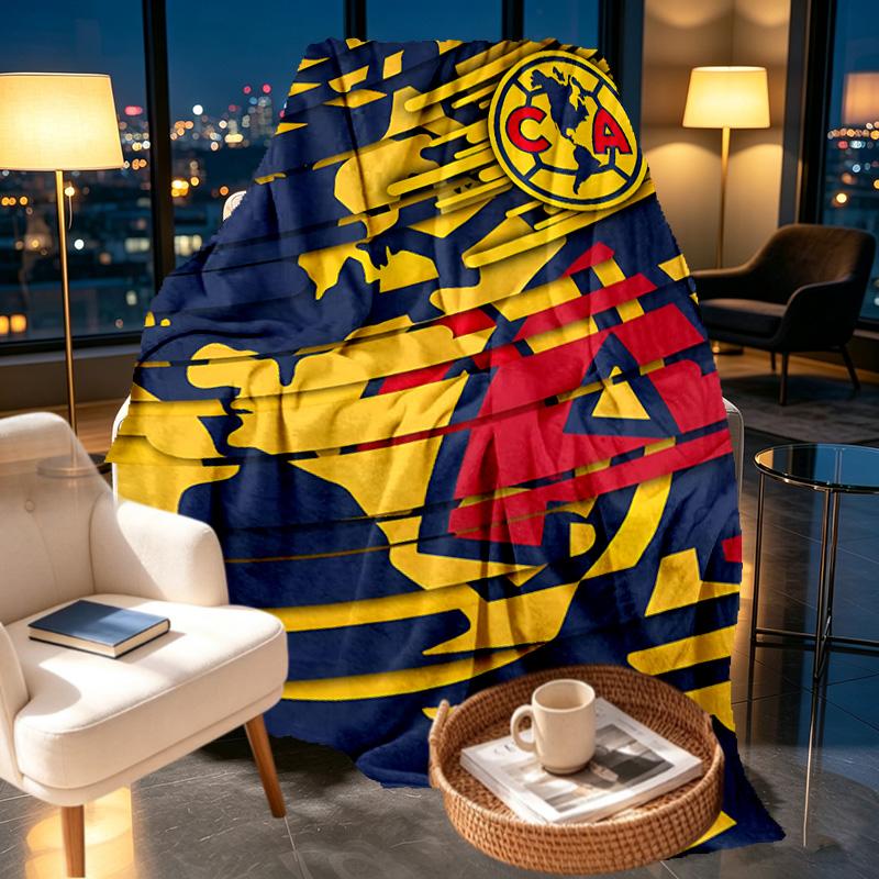 Club America Print Blanket - Soft & Comfortable, for Bedroom, Travel, Sofa, Home Decoration - Birthday Christmas Gift for Friend