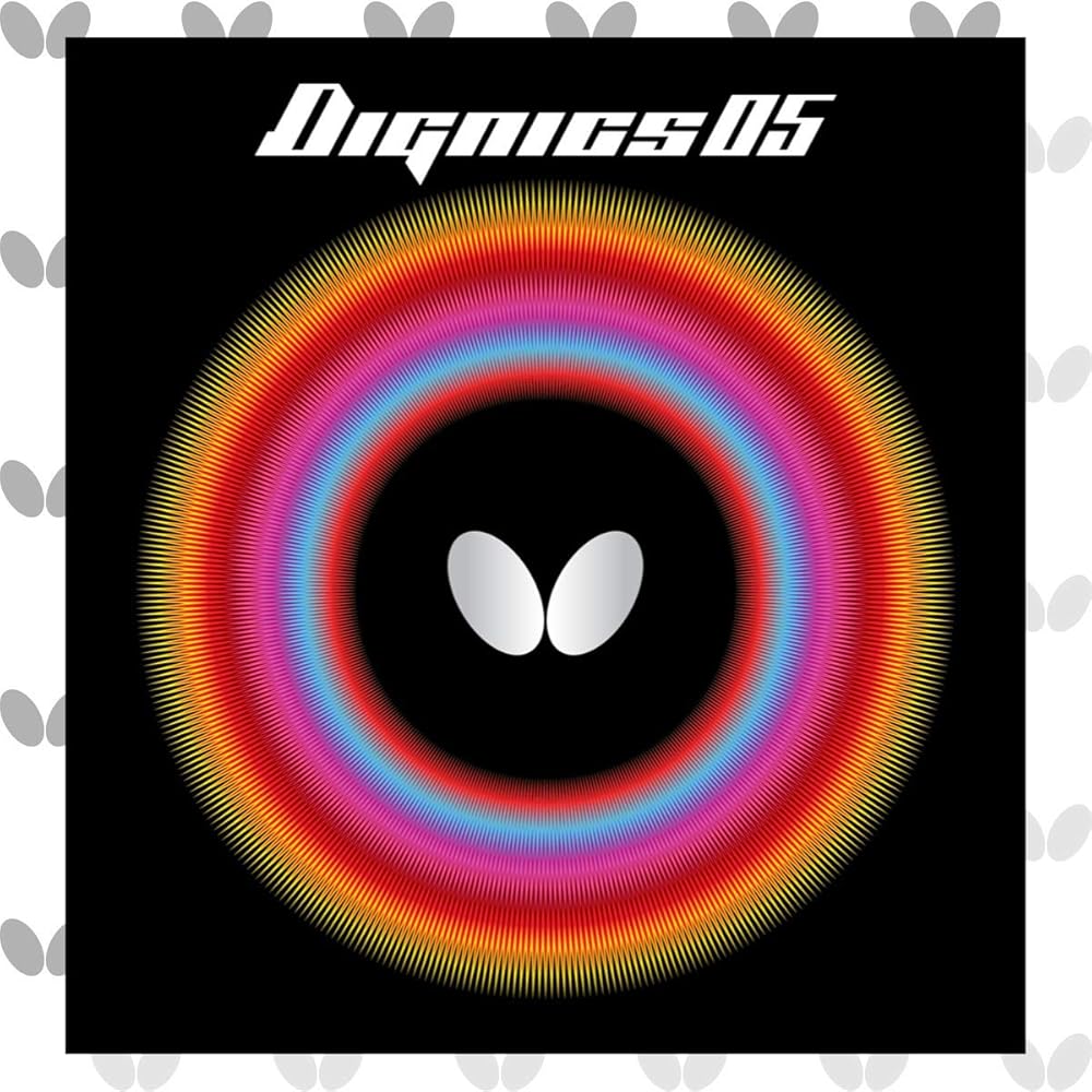 Butterfly Dignics 05 High Tension Inverted Rubber, Red, Thick, 06040