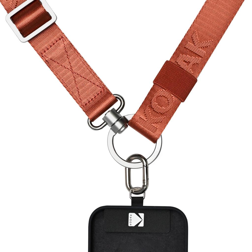 KODAK Camera Strap Quick Durable Metal Easy To Adjustable for SLR Compact and Unisex Multi-Purpose (Burgundy) - Release, Lightweight, Swivel, Use,