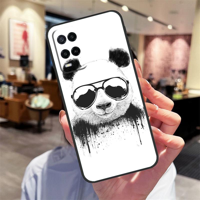 Мультяшный Милый Медведь Панда Чехол Для Oppo A40 A60 A80 A18 A38 A58 A78 A98 A16 A76 A96 A15 A17 A77 A74 A94 A54 A57S Обложка