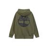 Back Logo Printed Hoodie Men Hoodies Olive-Green A5PVA-A58