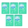 Apica Rainguard Memo Snoopy Light SWP59LG05T Pads, Design, Water-Repellent Paper, A7, Green, 5-Pack,