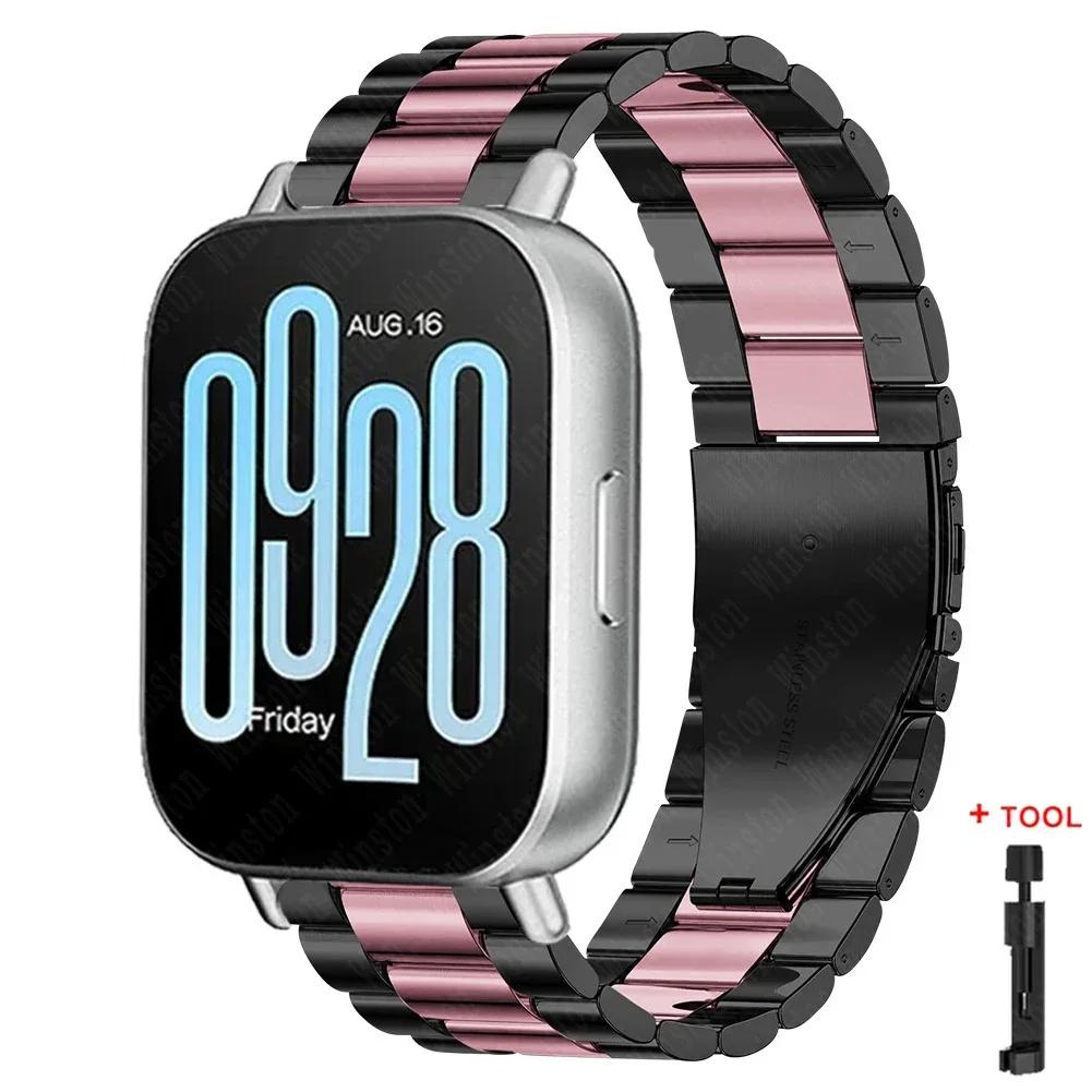 Ремешок из нержавеющей стали 22 мм для Redmi Watch 5 Active 5 Lite Металлический ремешок для Xiaomi Redmi Watch 3 Active 3 Lite Браслет Наручный ремешок