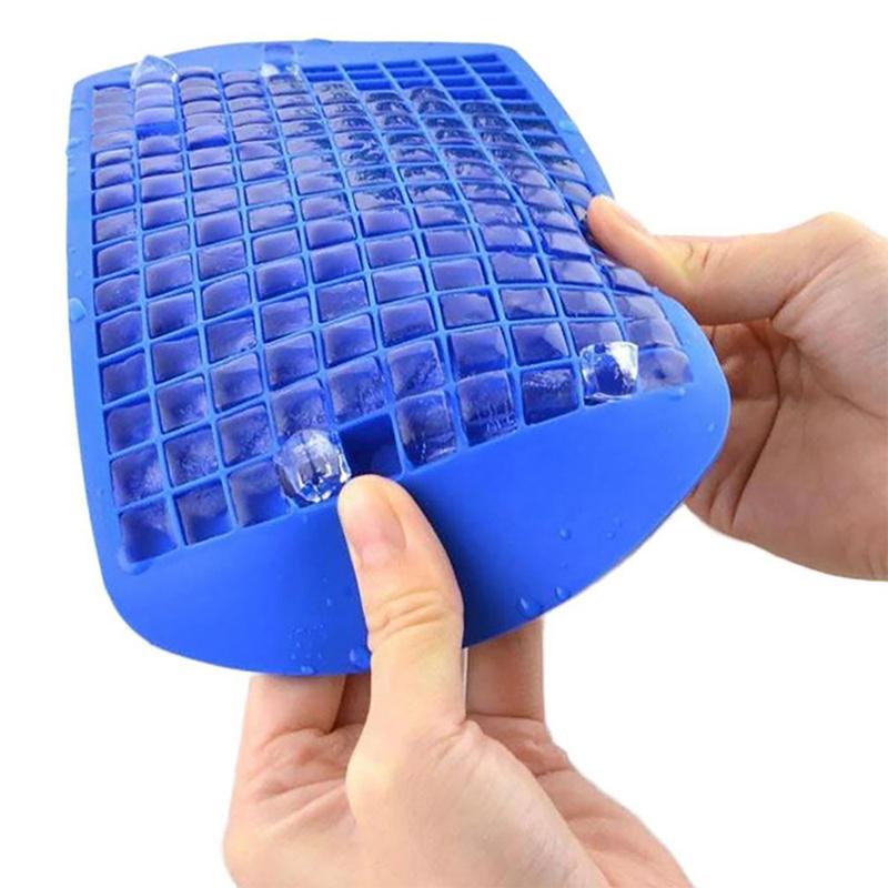 Silicone Mini Ice Cube Trays Small Ice Cube Molds Silicone Ice Cube Maker Foldable Ice Cube Tray Kitchen Popsicle Mold