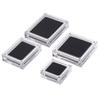Acrylic Glass Top Gem Box Gemstone Diamond Display Stand Holder Storage Organizer Case