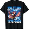 Футболка с американским флагом и орлом 250 лет 1776-2026 250-й день рождения Футболка