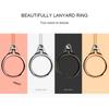 Universal 2 in 1 Cell Phone Holder and Lanyard Finger Ring Strap Band Metal Stand