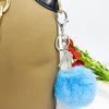 Pompon Fur Ball A-Z Letters Keychain Meaningful Initials Name Decorative Pendants Accessories Gift