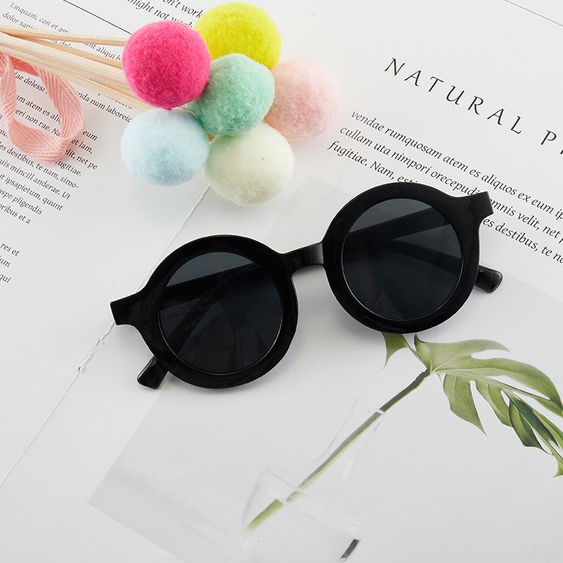 Детские очки солнцезащитные очки детские солнцезащитные очки маленькие круглые оправы модные декоративные очки