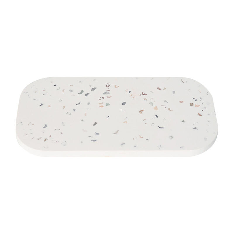 Terrazzo Diatomaceous Earth Multipurpose Draining Kitchen Bathroom Soap Dish