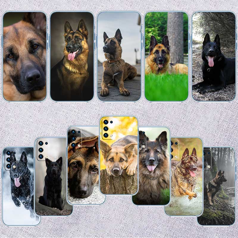 NH30 German Shepherd Dog Case for Motorola E13 E15 E20 E22 E22I E22S E30 E32 E40 E7 E7I G Plus Power Play Stylus G22 G14