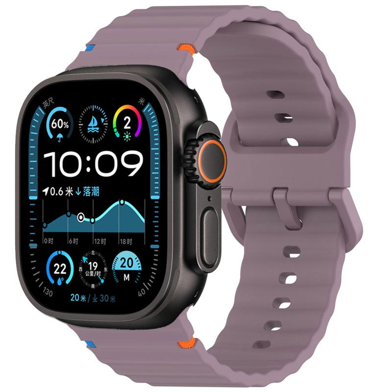 Силиконовый ремешок Для Apple watch Ремешок 44мм 40мм 49мм 46мм 45мм 42мм Спортивный Ремешки Браслеты iWatch серия 11 10 9 8 7 SE ultra2 3