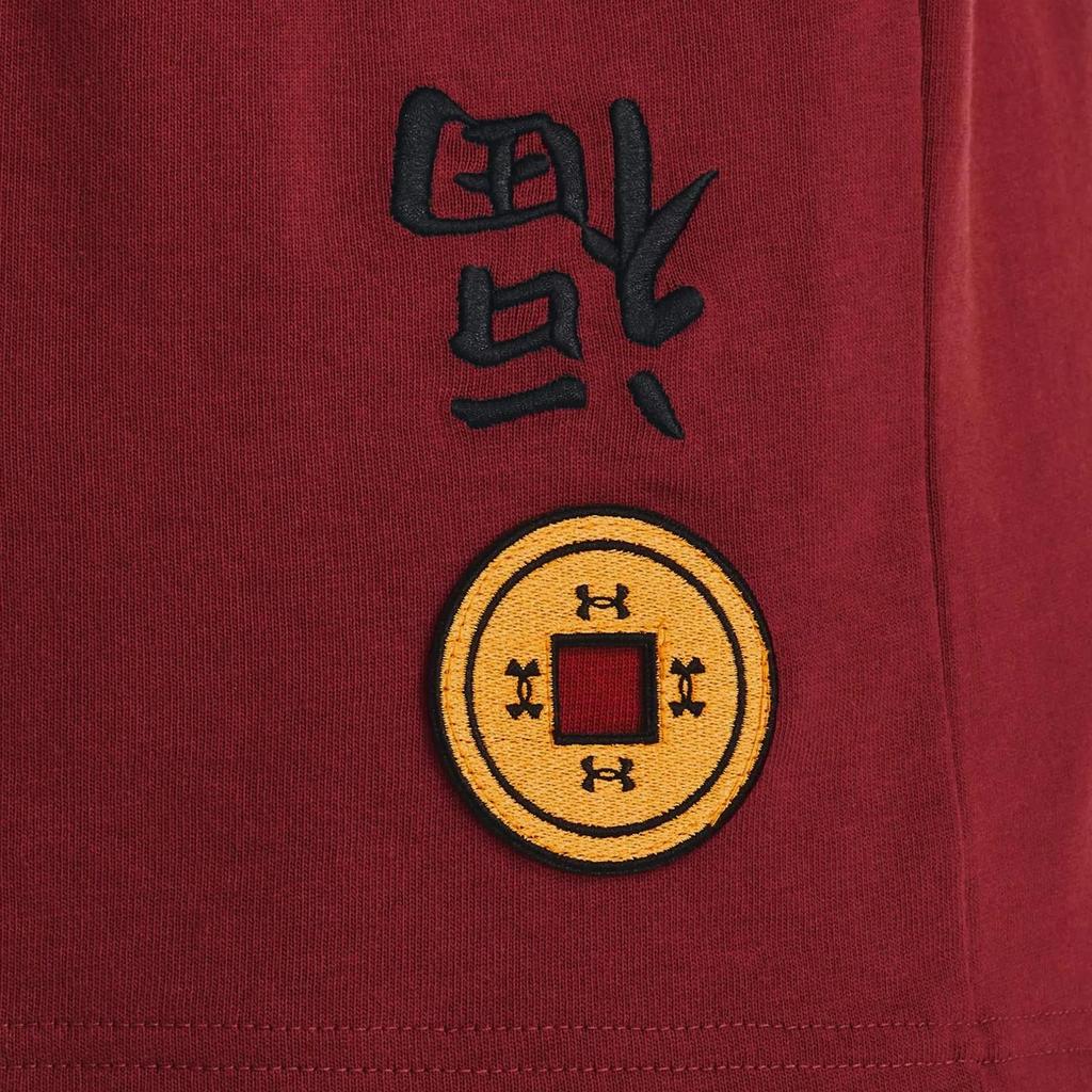 Under Armour New Spring Collection Fortune Coin Training Loose Short Sleeve T-Shirt Men Tops Red 1374713-610