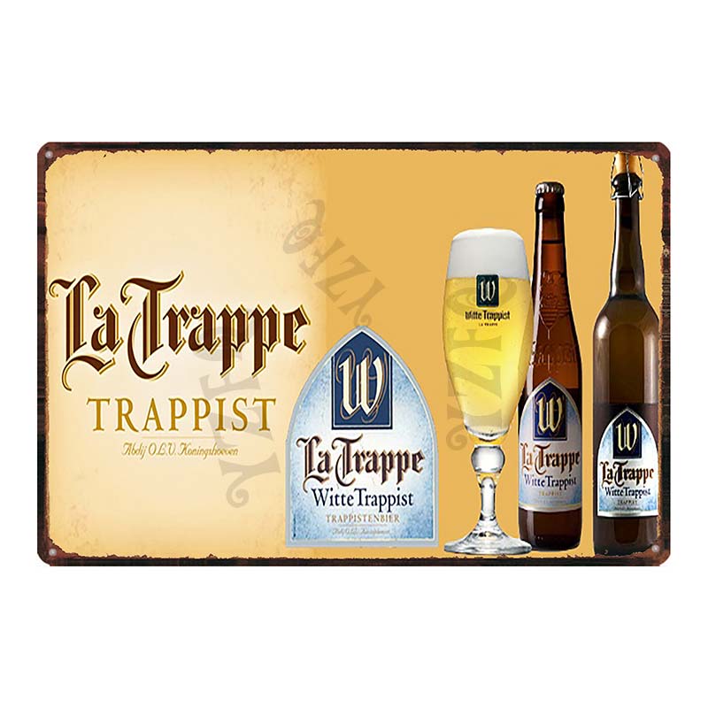 Бельгийское пиво VintageBrugse Zot La Trappe Металлические жестяные таблички для стены Бар Паб Искусство Кухня Кофе Домашний декор 30X20СМ DU-8282A