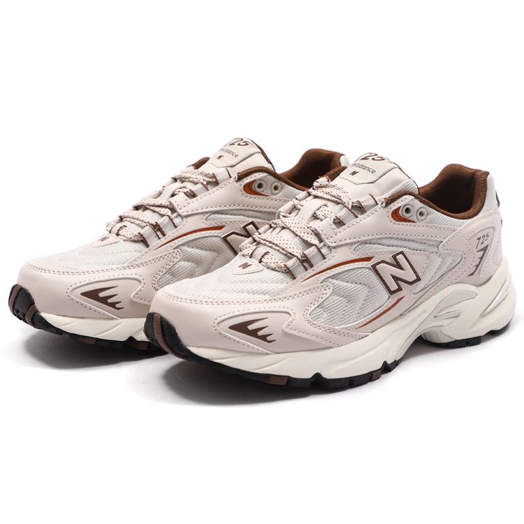New Balance Nb 725 Retro Fabric Synthetic Leather Low Top Casual Running Shoes Unisex Sneakers Beige ML725ASO
