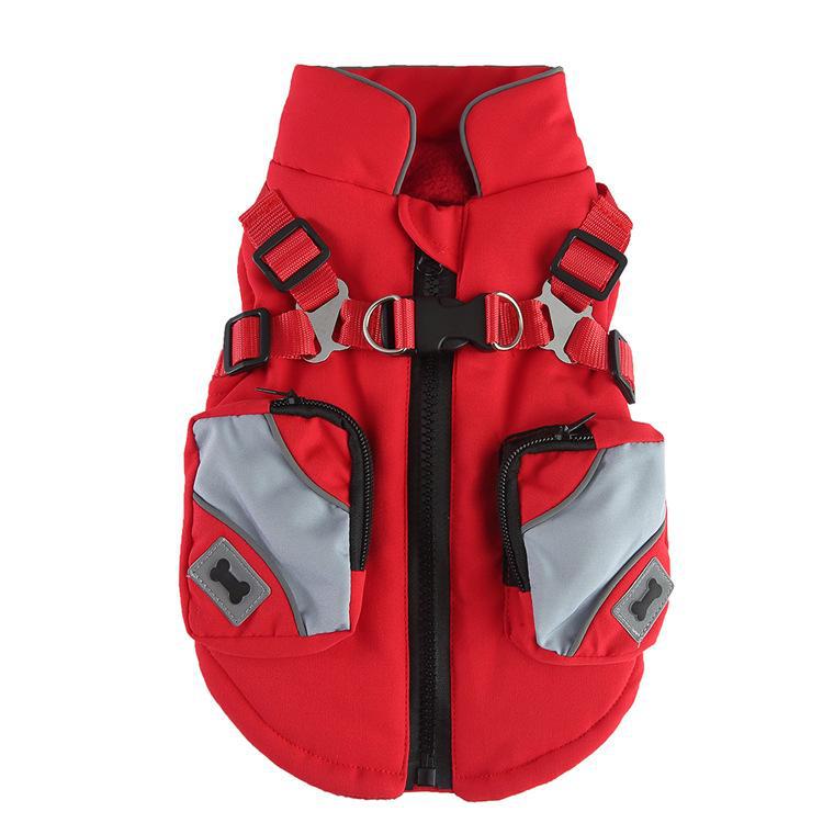 Пальто из хлопка для домашних животных: Осенняя и зимняя одежда для щенков