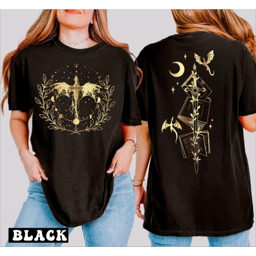 Hot Sale Dragon Graphic Print T-shirt Men Women Dark Medieval Fantasy Reader Dragon Lover Gift Loose Casual Oversized Top Streetwear Summer New Tee